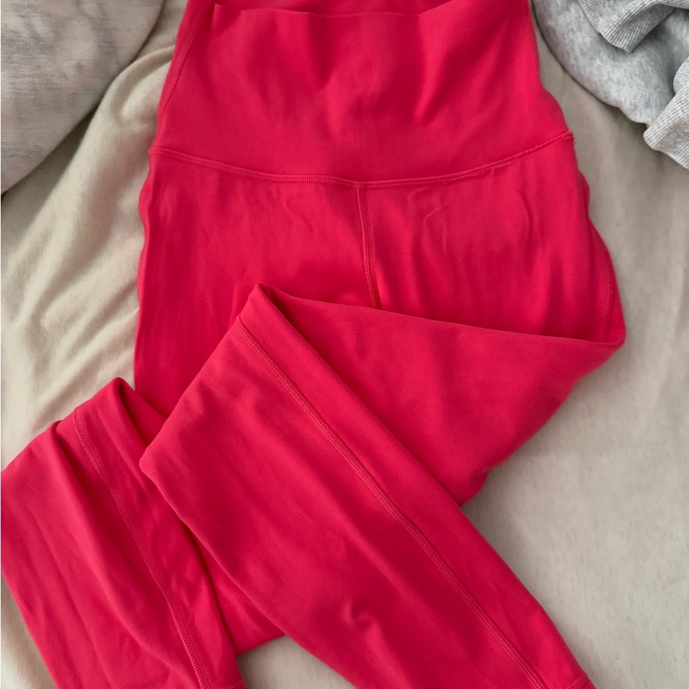 Pow pink - align double lined leggings - size 2